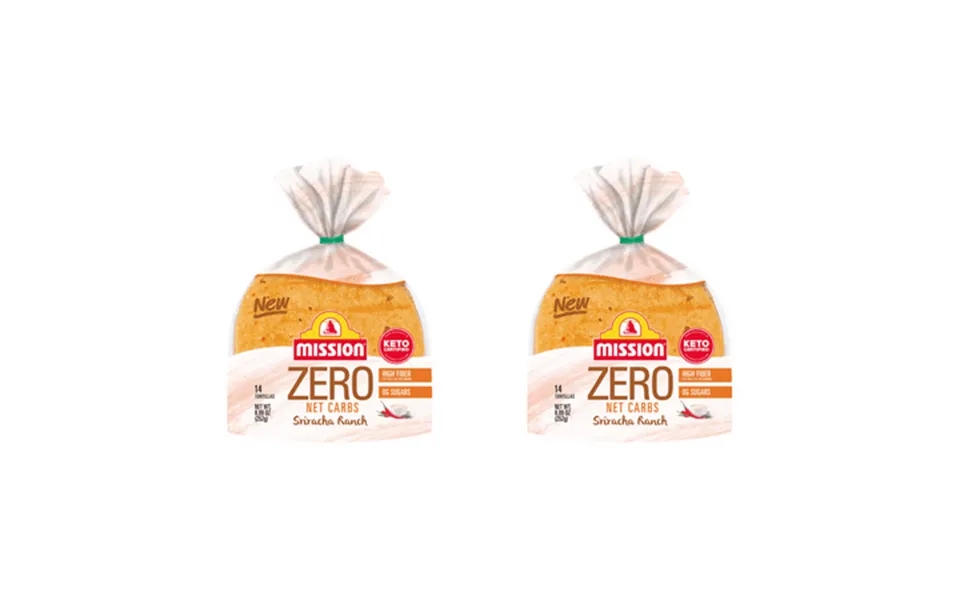 Mission Zero Net Carbs Sriracha Ranch Flour Tortillas Street Taco Size 14 Ct Pack Of 2