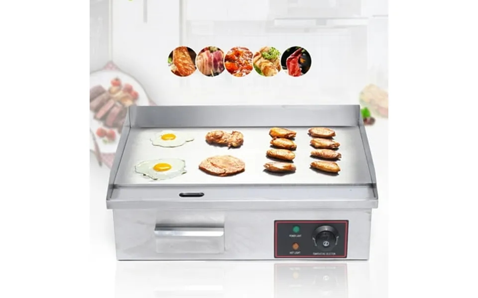 Miumaeov Commercial Electric Griddle 110v 1600w Electric Countertop Griddle Stainless Steel Adjustable Temperature Contr