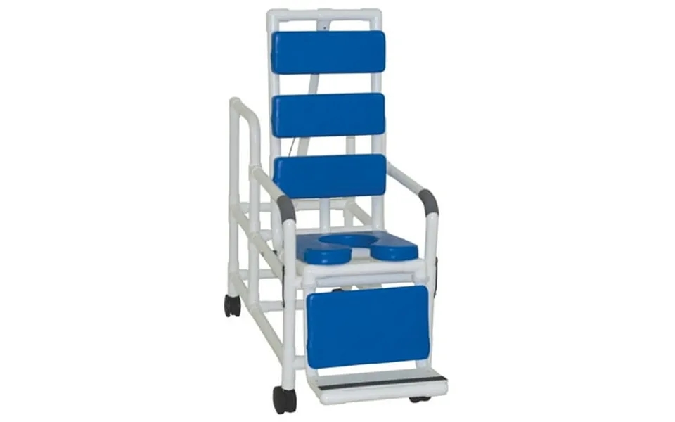 Mjm International 193-tis-tp-bl Tilt-n-space Reclining Shower Chair Blue Total Padding