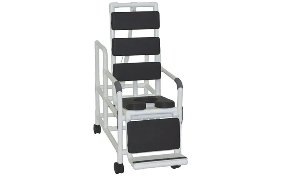 Mjm International 193-tis-tp-blk Tilt-n-space Reclining Shower Chair Black Total Padding