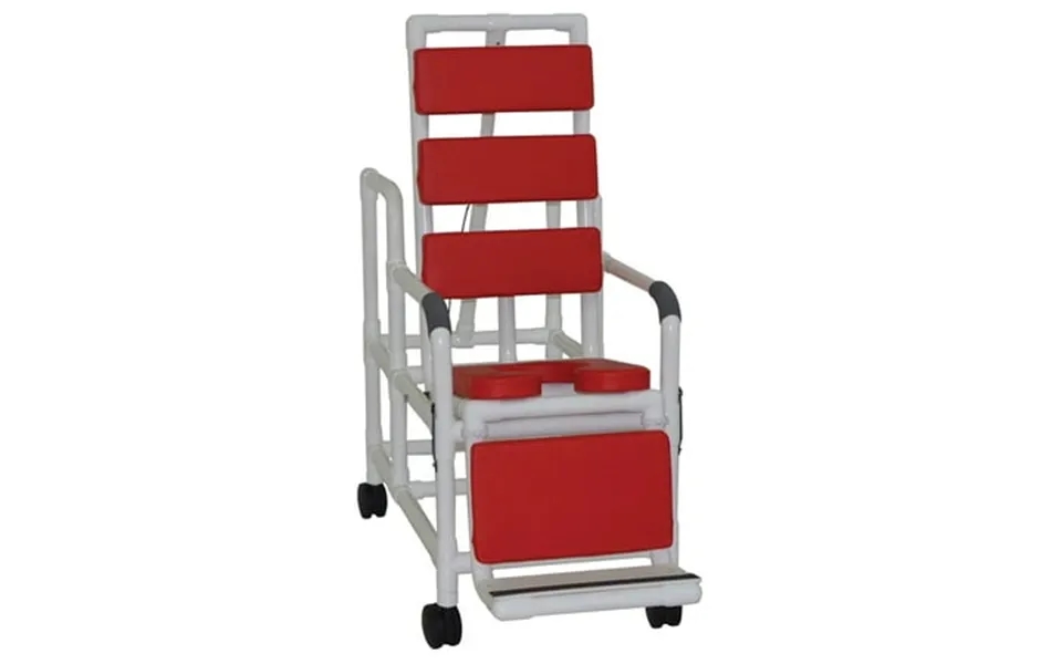 Mjm International 193-tis-tp-red Tilt-n-space Reclining Shower Chair Red Total Padding