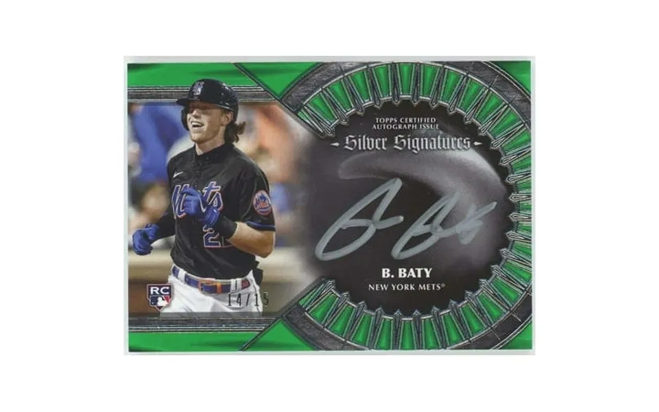 Mlb 2023 Five Star Baseball 14 15 Silver Signatures Brett Baty Ss-bb Rookie Auto