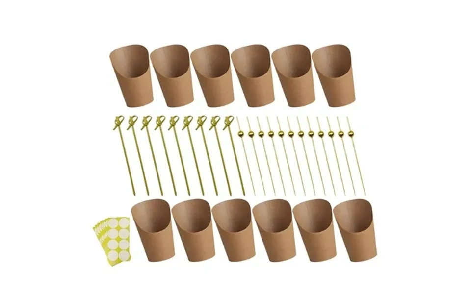 Mlins Kraft Paper Charcuterie Cups For French Fries And Popcorn Suitable For Parties And Home Use 3
