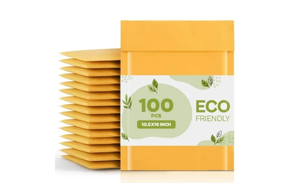 Mmbm Kraft Bubble Mailer 10.5x16 Inch 100 Pack Padded Shipping Envelope Mailers Gold Yellow Self Seal And Peal Strip