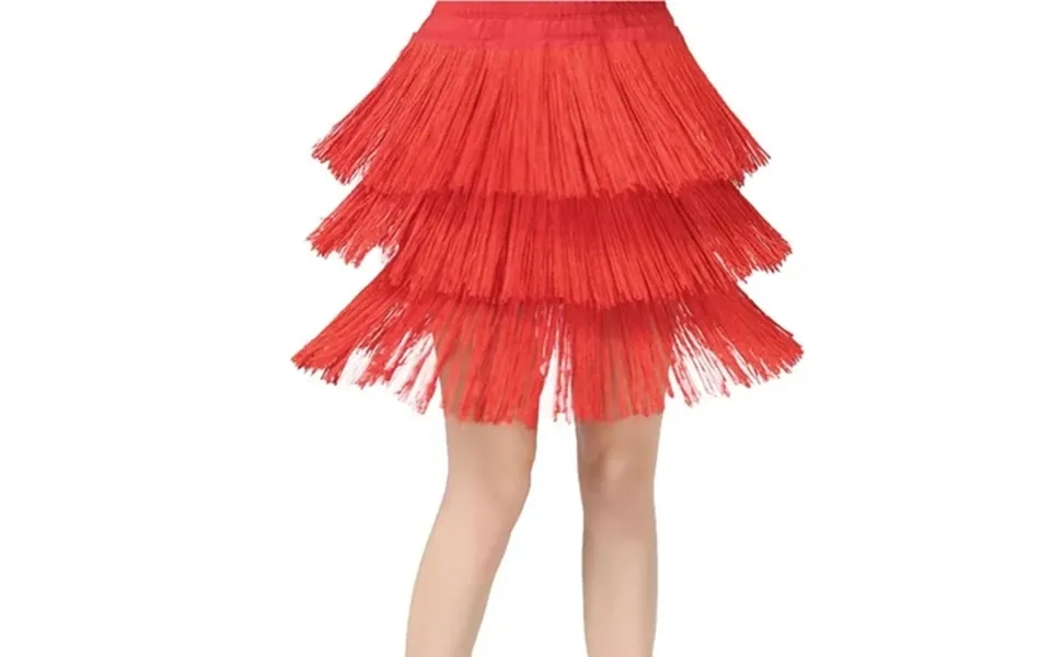 Mncekfod Girls Skirts Summer Casual 2025 Kids Tassel Dance Skirt Latin Ballroom Layered Fringe Dancewear Relaxed Fit Ski