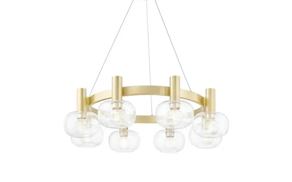 Modern Eight Light Chandelier-aged Brass Finish Bailey Street Home 735-bel-4170191