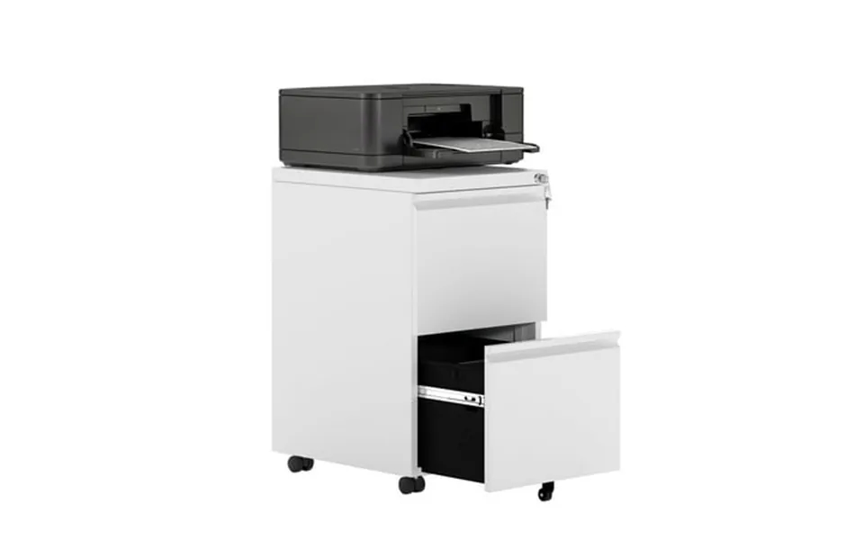 Modfusion 26 Mobile Metal Filing Cabinet 2-drawer Vertical Organizer With Lock & 360 Swivel Casters For Legal Letter Siz