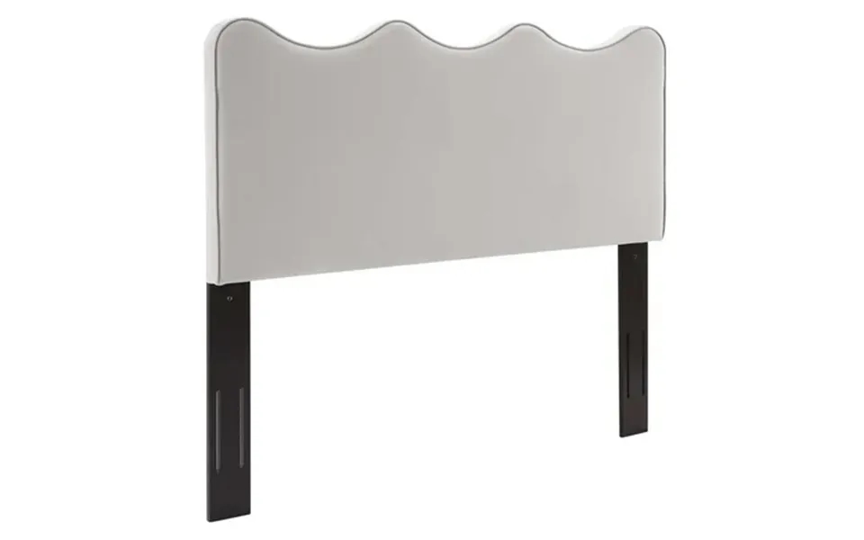 Modway Athena Performance Velvet King California King Headboard In Light Gray