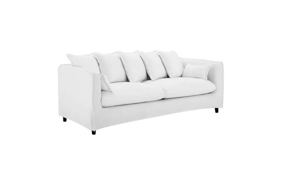 Modway Avalon Modern Wood And Fabric Slipcover Sofa In White Finish