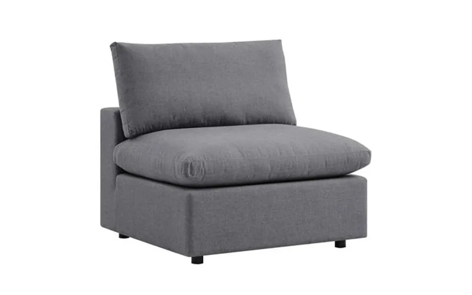 Modway Commix Sunbrella Outdoor Patio Armless Chair In Gray