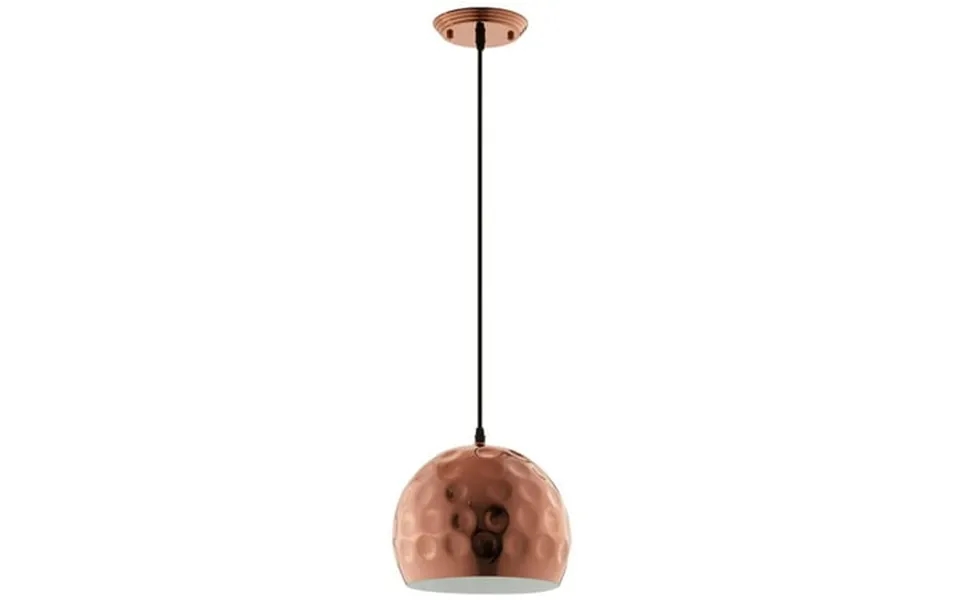 Modway Dimple 10 Half Sphere Metal Pendant Lamp In Rose Gold And Black
