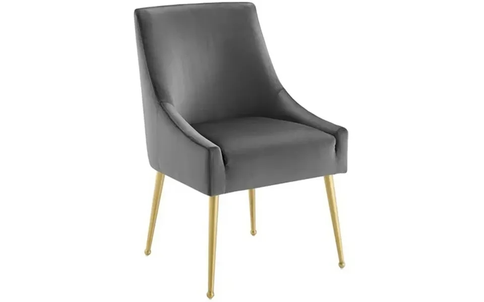 Modway Discern 19 Upholstered Performance Velvet Dining Chair In Gray
