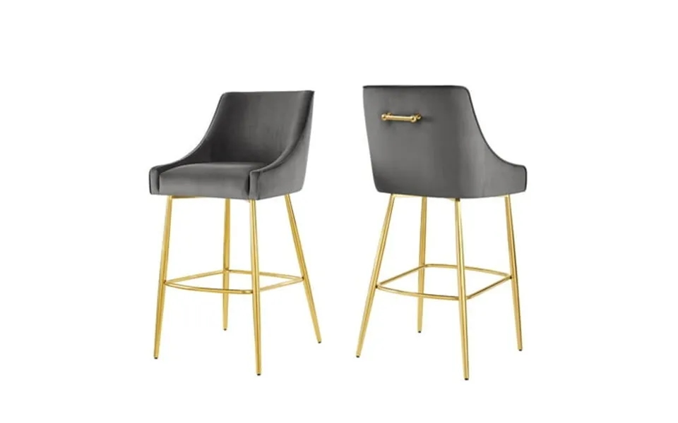 Modway Discern Bar Stools - Set Of 2 In Gray