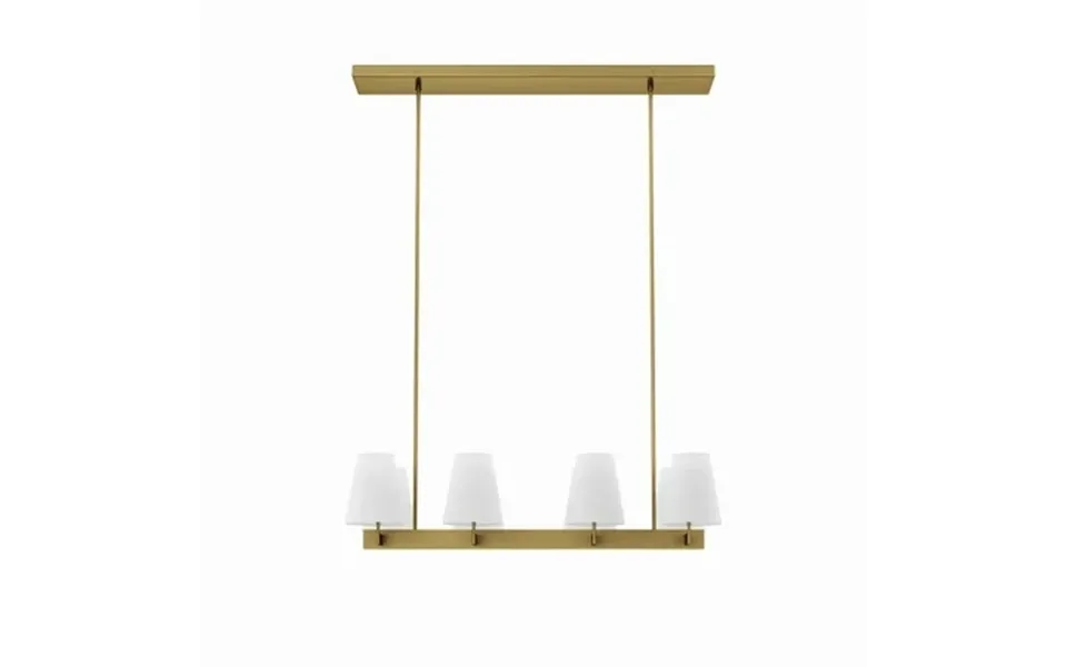 Modway Enthrall 8-light Chandelier In White Satin Brass