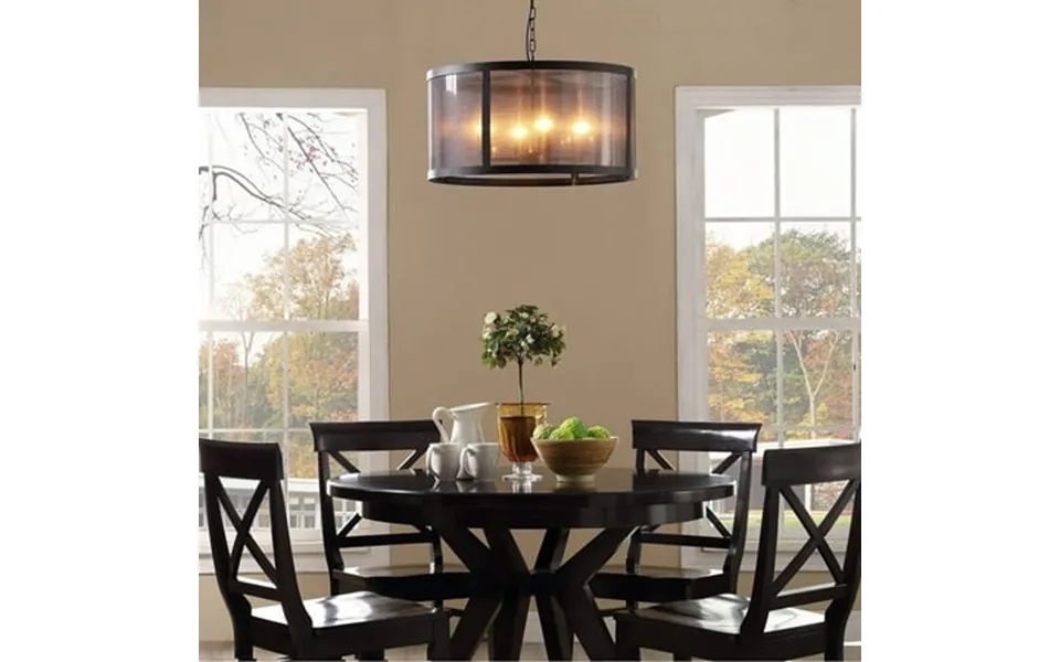Modway Frost Pendant Chandelier With Adjustable Chain In Black