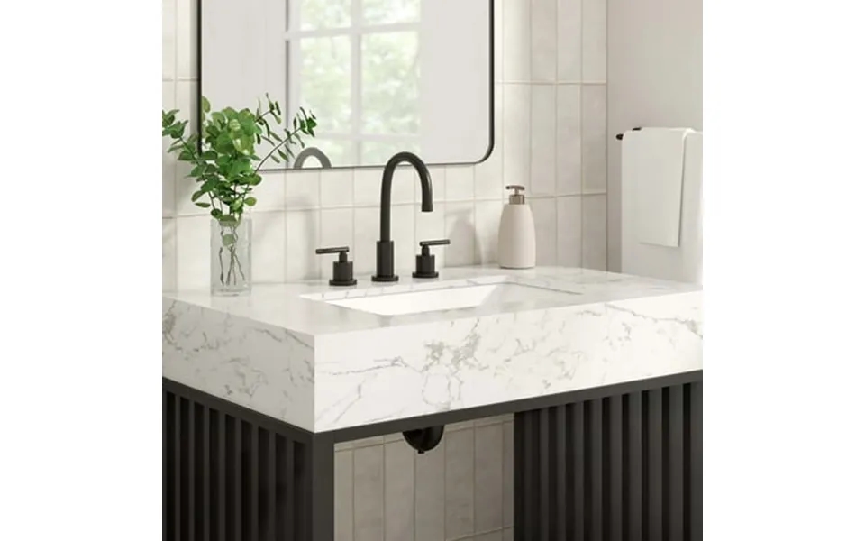 Modway Gridiron 36 Bathroom Vanity In White Black