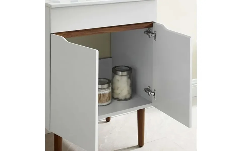 Modway Harvest 24 Bathroom Vanity Cabinet Sink Basin Not Included In Gray Walnut