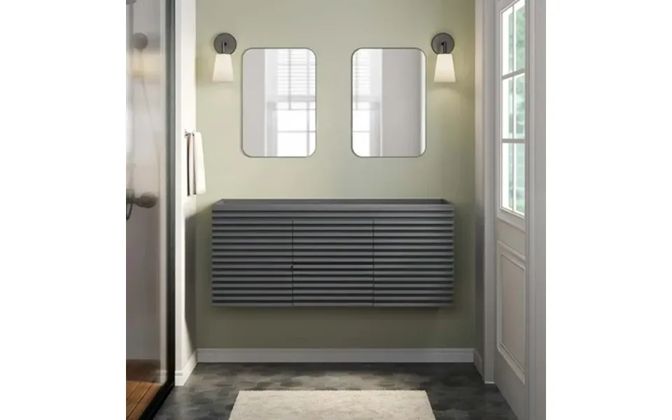 Modway Render 48 Double Sink Compatible Not Included Bathroom Vanity Cabinet In Gray