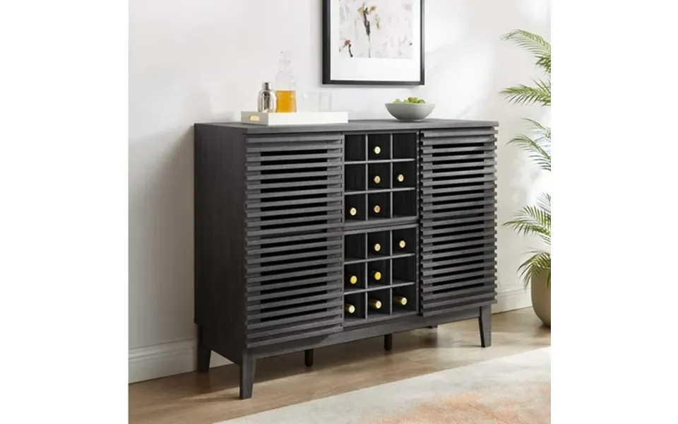 Modway Render Bar Cabinet In Charcoal