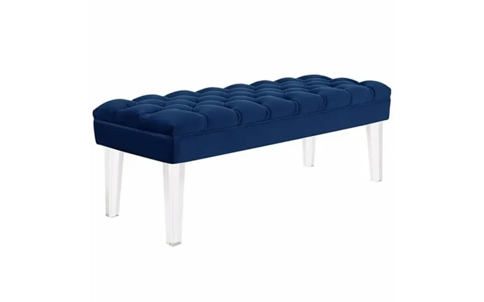 Modway Valet Performance Velvet Bench In Navy