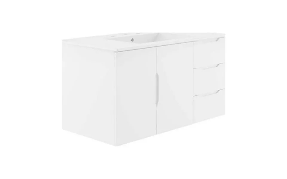 Modway Vitality 36 Bathroom Vanity In White White