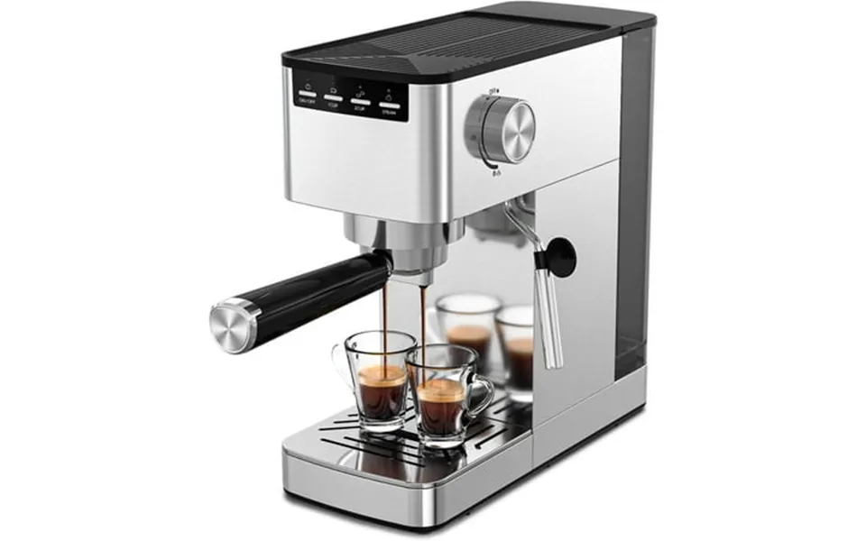 Moifoi Espresso Machine 20 Bar Compact Espresso Maker With Steam Milk Frother Stainless Steel Coffee Machine With 42