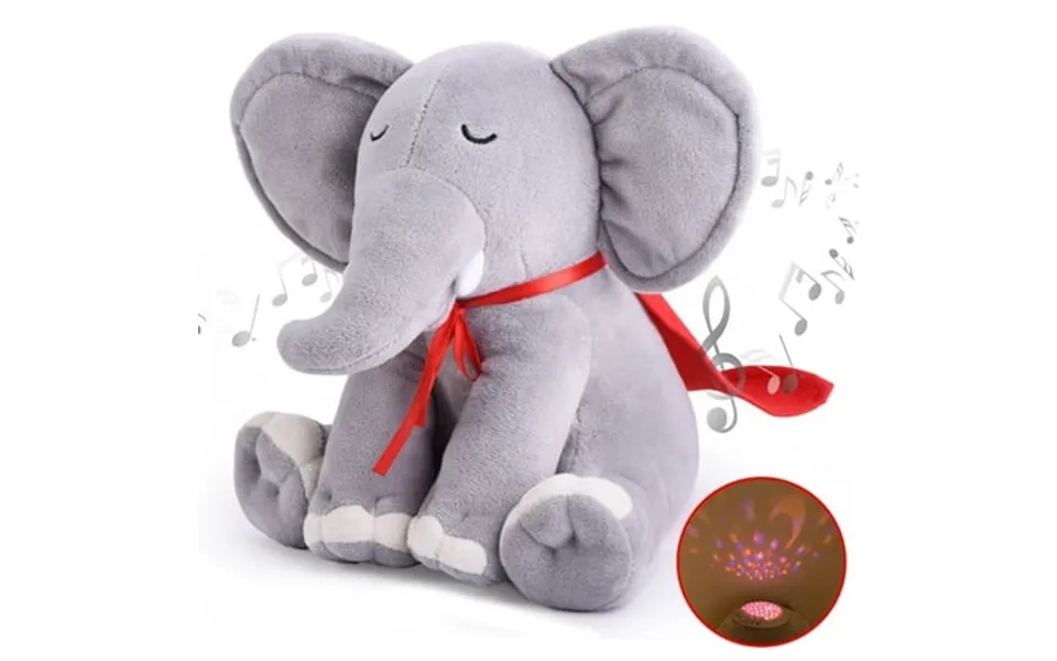 Momcozy Baby Soothers Sound Machine Elephant Plush Toys White Noise Machine For Toddler Newborn Toy