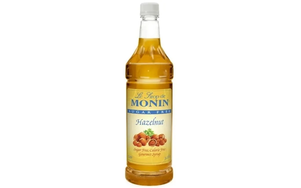 Monin Sugar Free Syrup Size 1 Liter Flavor Hazelnut Plastic
