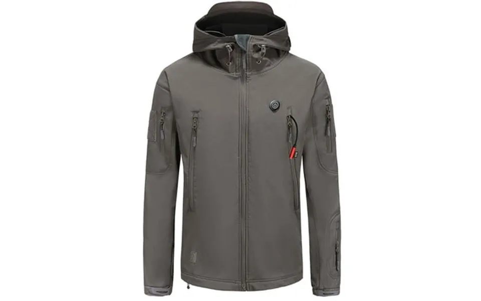 Monintic Electric Heated Jackets For Men Women Long Sleeve Blouse With Zipper Windbreaker Jacket With Hood Old Money Clo