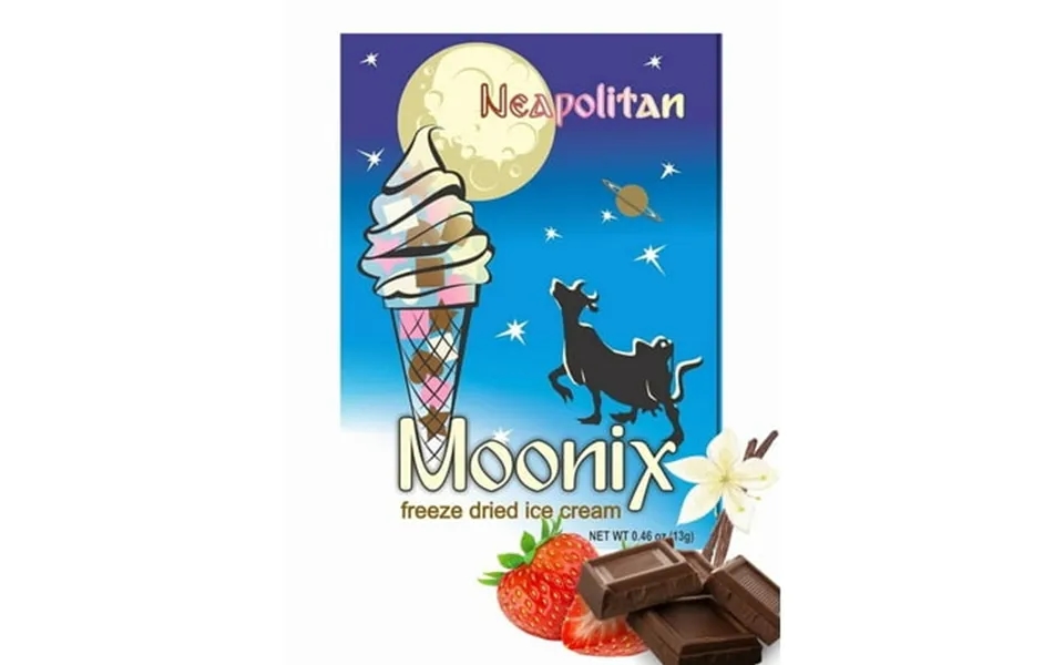 Moonix Freeze-dried Neapolitan Ice Cream No-melt Light & Creamy Treat 13g 0