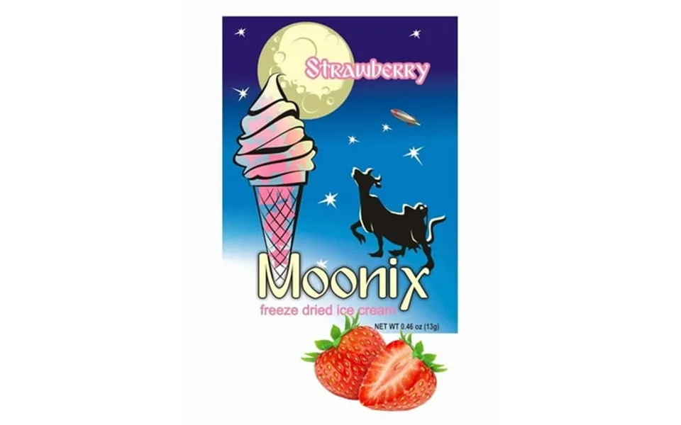 Moonix Freeze-dried Strawberry Ice Cream No-melt Light & Creamy Treat 13g 0