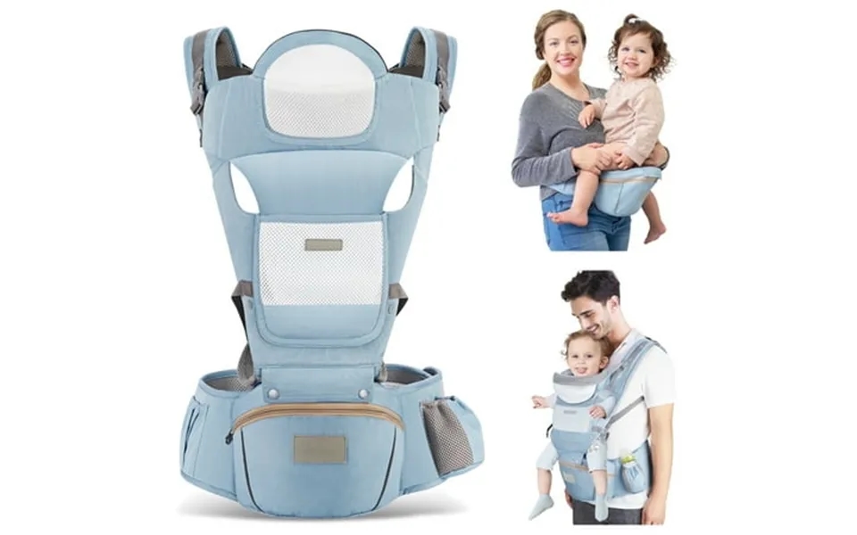 Moonorah Baby Carrier With Hip Seat Ergonomic M Position 6 In 1 Baby Wraps Carrier Adjustable Holder Newborn To Toddler