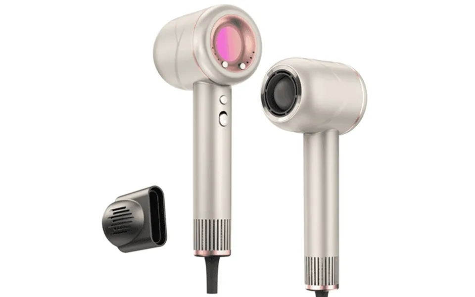 Moosoo Blow Dryer For Women Hair Dryer 4 Temps & 3 Speeds With Rgb Light For Home Travel