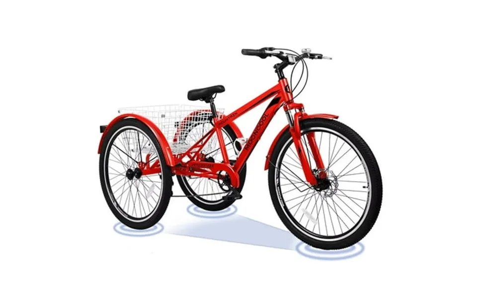 Mophoto 7 Speed 26in Adult Tricycle For Adult With Big Basket Exercise Men S Women S Bicycle 3 Wheel Cruiser Bike Tricyc