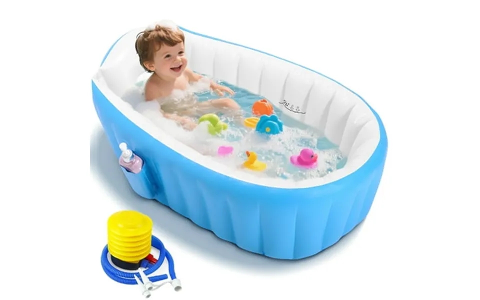 Morfone Inflatable Baby Bathtub For Newborn To Toddler Portable Travel Infant Baby Bath Tub Toddler Bathtub With Air Pum