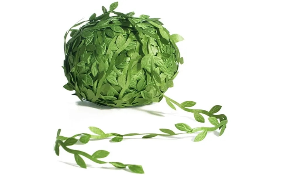 Morttic 265 Ft Leaf Ribbon Artificial Vines Leaves String Trim Ribbon Wild Jungle Botanical Greenery For Baby Shower Par