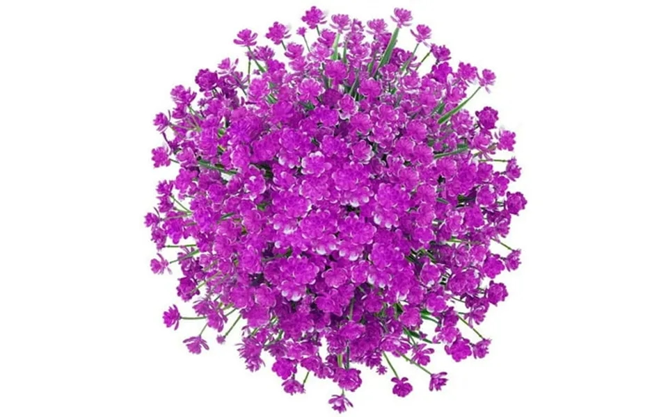 Morttic Artificial Fake Flower 6 Bundles Home Greenery Shrubs Party Bushes Plants Wedding Decor Indoor Outside Uv Resist