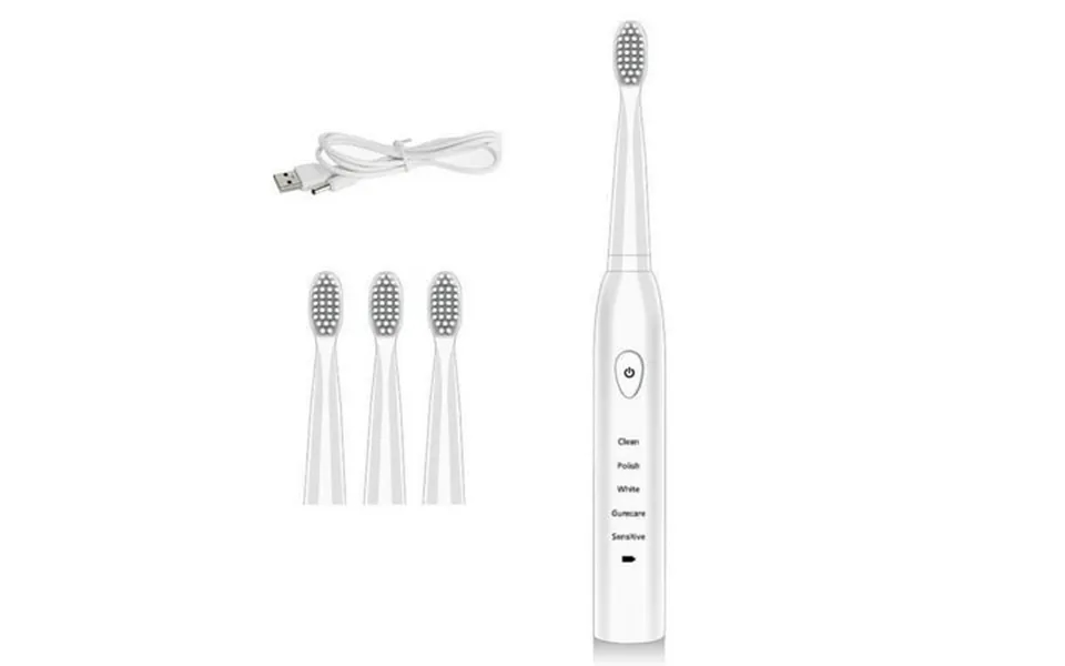 Morttic Electric Toothbrush Usb Rechargeable Toothbrush High Frequency Little Noise Timing Toothbrush 5 Modes Adjustable