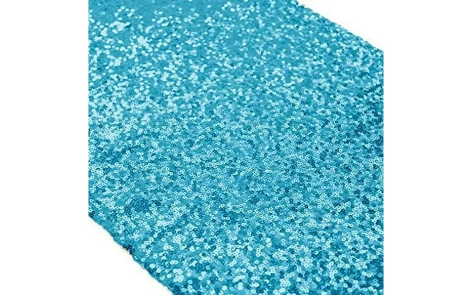 Morttic Sequin Table Runners - 12x72 Inch Glitter Turquoise Table Runner- Event Party Supplies Fabric Decorations For Ho
