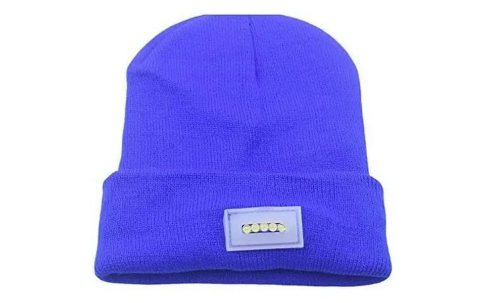 Morttic Unisex 5 Led Lighted Cap Hat Winter Warm Beanie Angling Hunting Camping Running Fishing