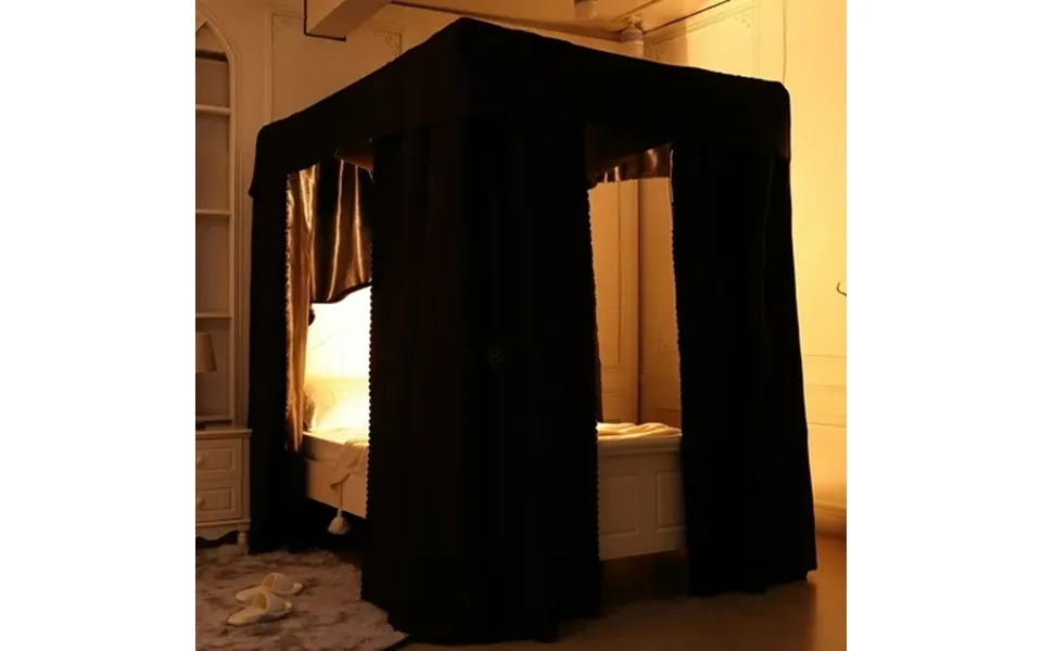 Mosquito Net For Bed 100% Blackout 4 Corner Bed Canopy Easy Home Princess Bed Canopy Curtain For Girl Beds Kids Bedroom