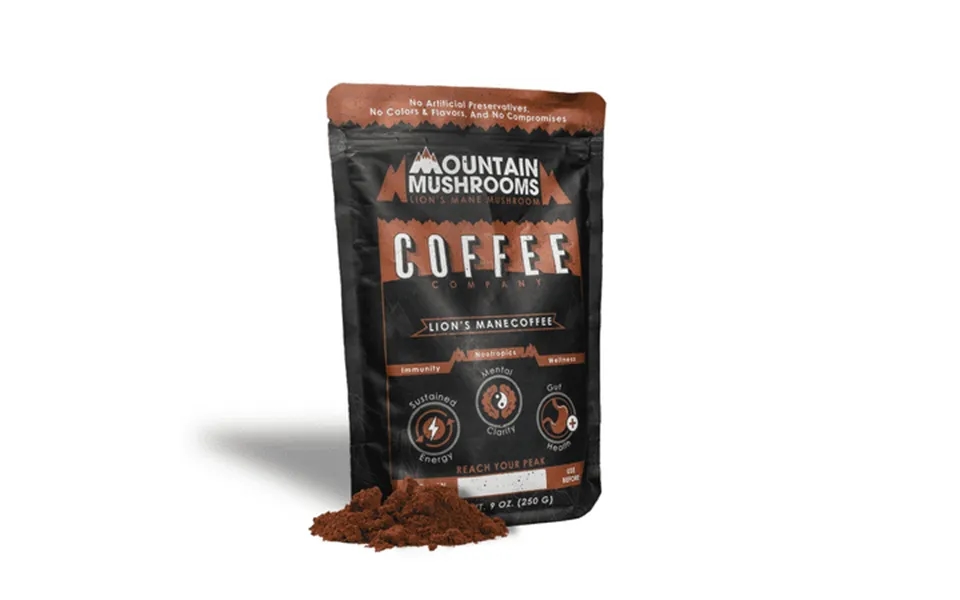 Mountain Mushrooms Premium Coffee Arabica Coffee Blend With Organic Lion S Mane Mushroom Promotes Cognitive Functions Ma