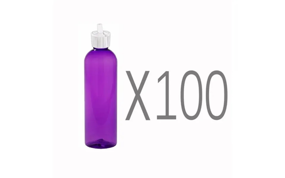Moyo Natural Labs Turret Spout 8 Oz Empty Liquid Bottle With Adjustable Dispenser Pack Of 100 Purple
