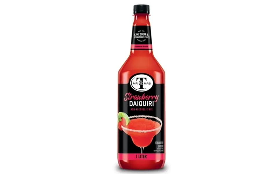 Mr & Mrs T Strawberry Daiquiri Margarita Mix 1 L Bottle