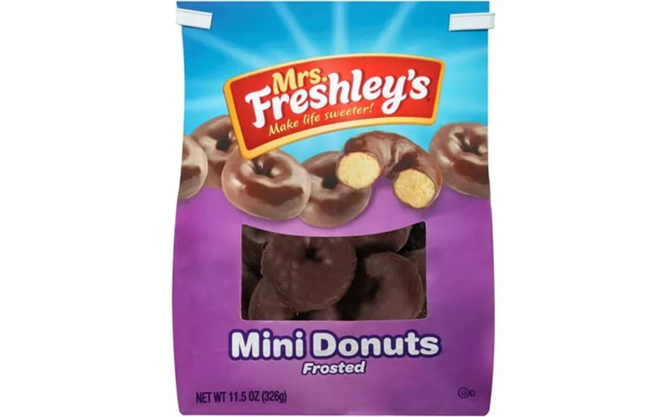 Mrs. Freshley S Frosted Mini Donuts 11.5 Oz. Stand Up Bag