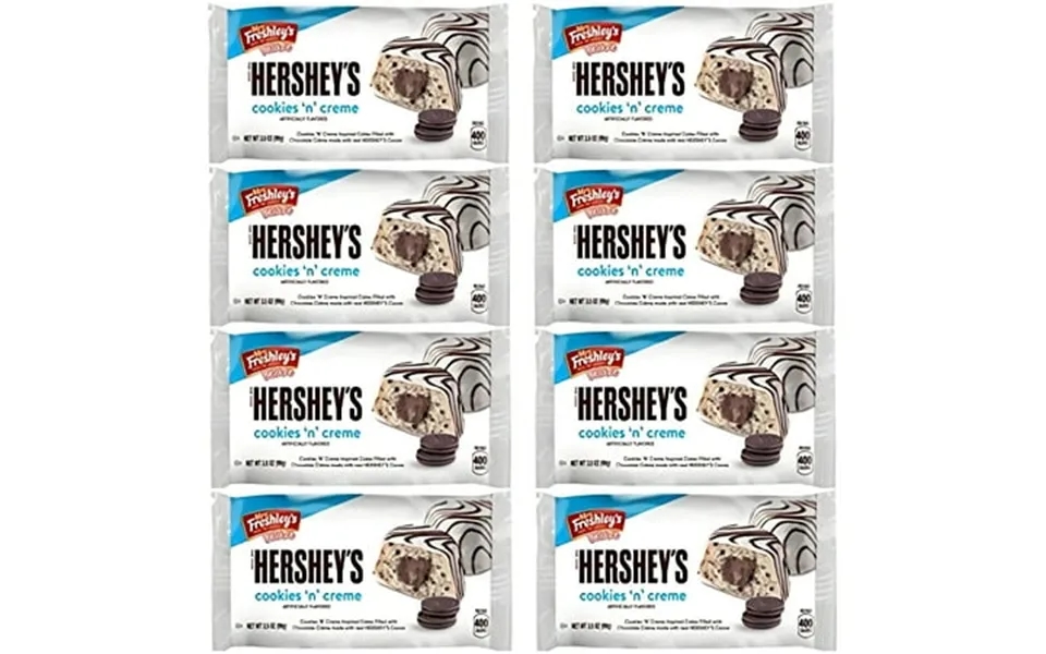 Mrs. Freshley S Hershey S Cookies & Cream Cakes 3.5 Ounce Box Of 8 16 Total Snack Cakes