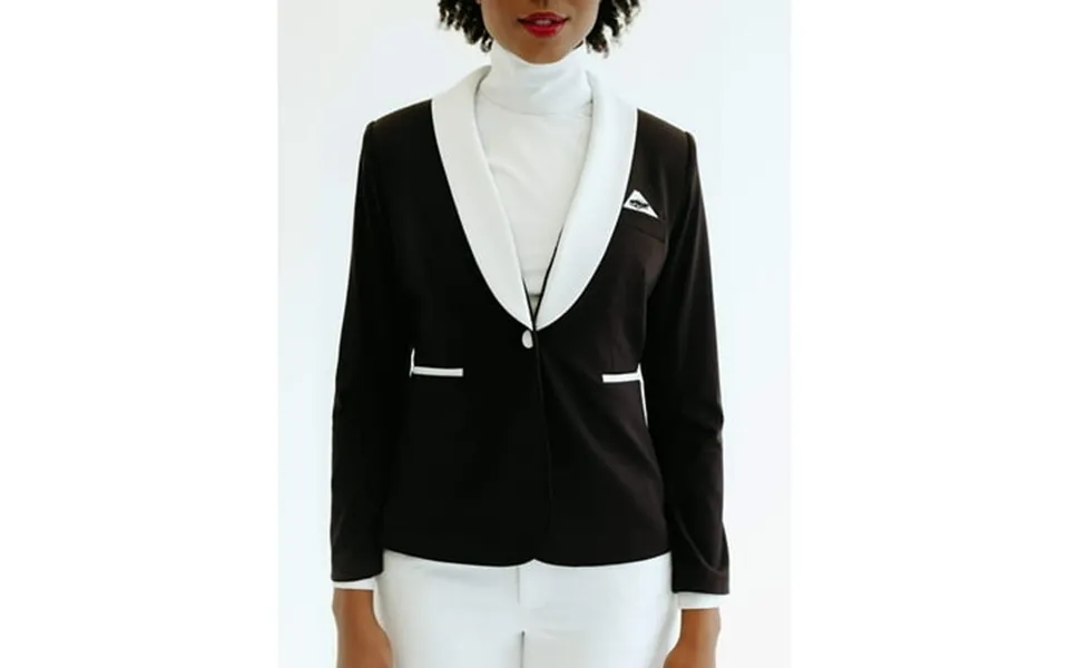 Mrs Momma Bear Long-sleeve Button-up Athleisure Black Enza Marie Blazer Women S