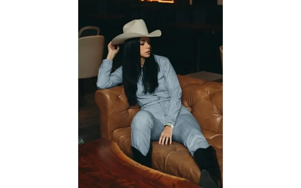 Mrs Momma Bear Long-sleeve Printed Denim Athleisure Blue Denim Jumpsuit Women S