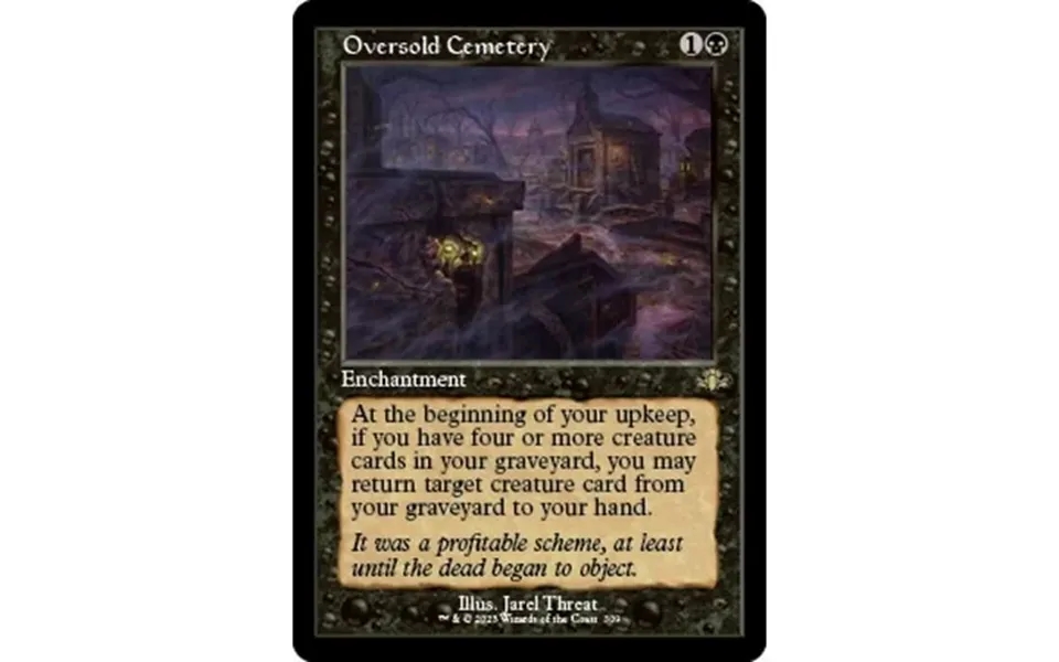 Mtg Dominaria Remastered Rare Oversold Cemetery Old-frame Foil 309