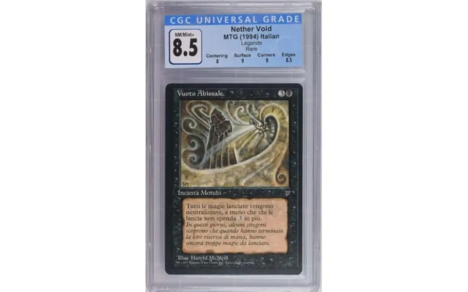 Mtg Legends Rare Nether Void Italian Graded Cgc 8.5 - Nm Mint